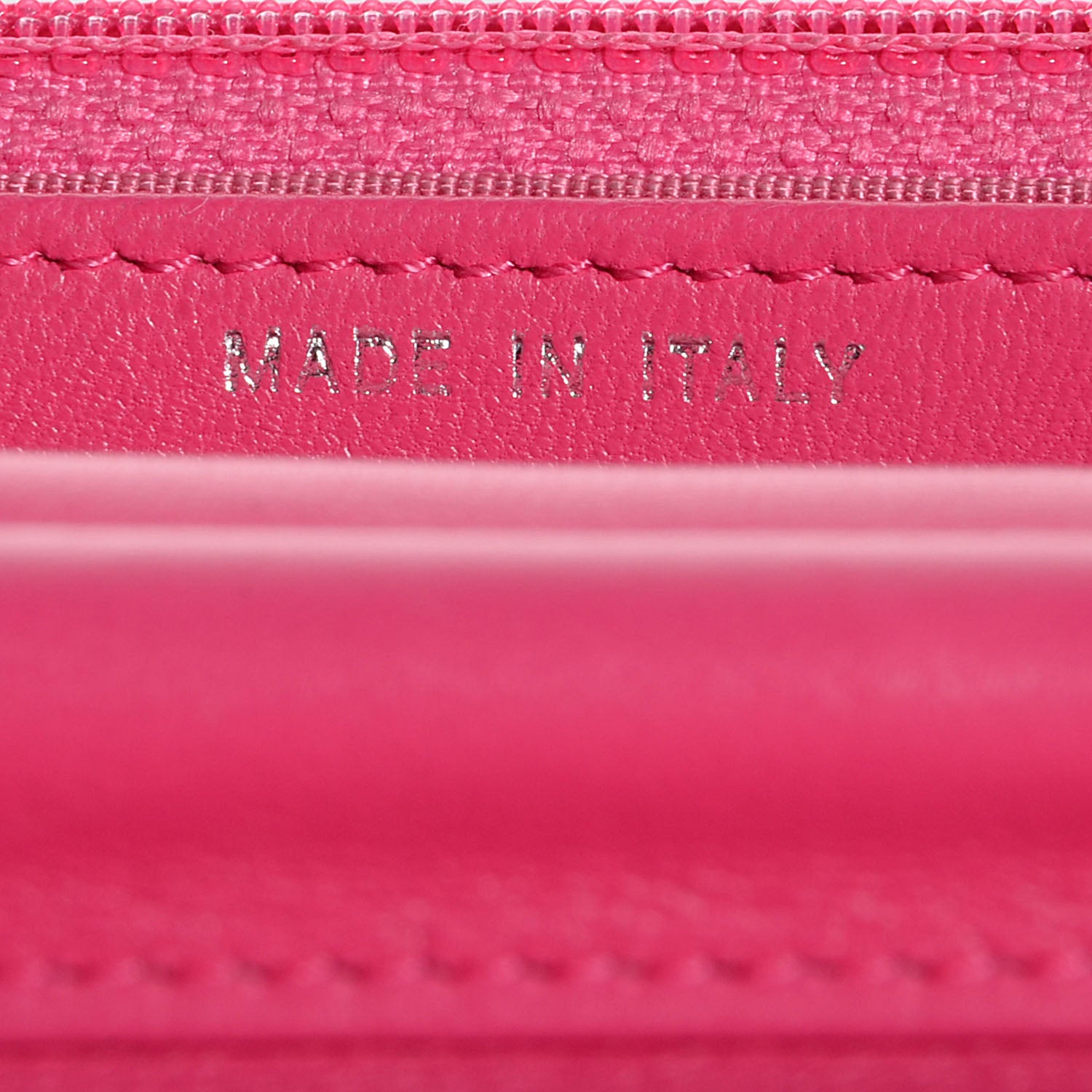 Chanel Lambskin Quilted Wallet On Chain WOC Dark Pink 7 of 9