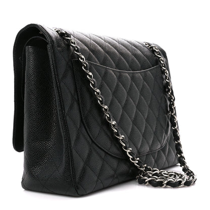 Chanel Caviar Quilted Maxi Double Flap Black 3 of 11
