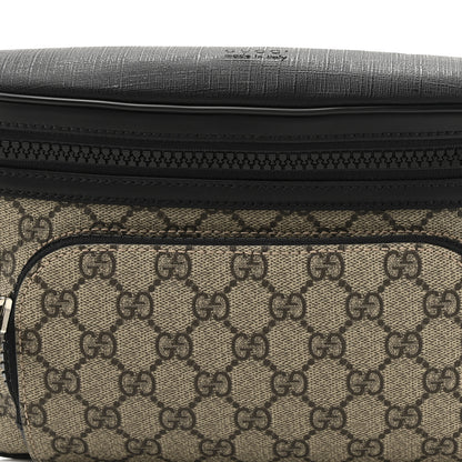 Gucci GG Supreme Monogram Large Belt Bag Beige Ebony Black 8 of 10