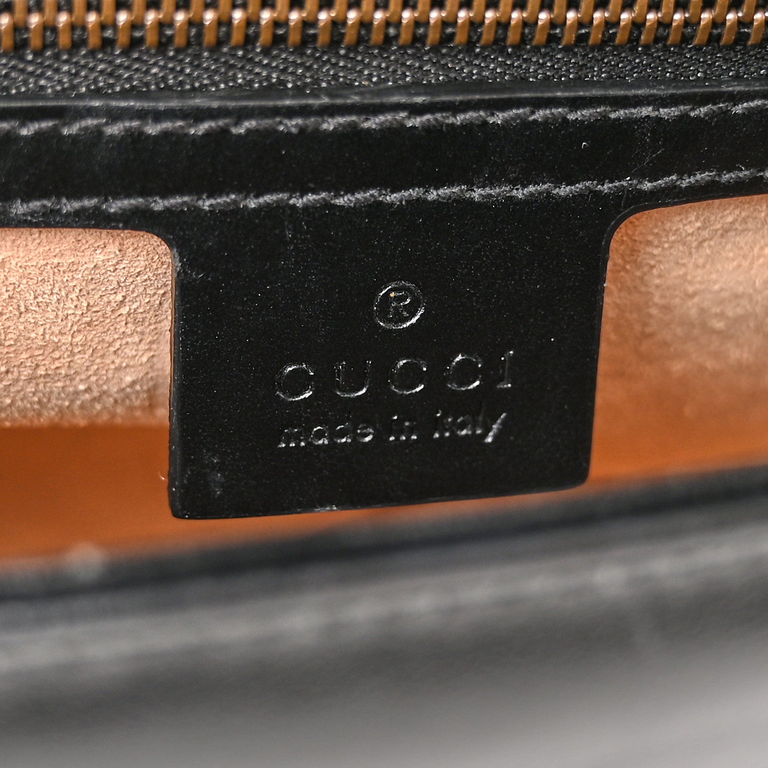 Gucci Calfskin Matelasse Small GG Marmont Top Handle Shoulder Bag Black 6 of 13