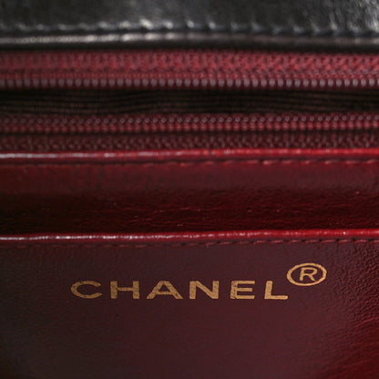 Chanel Lambskin Quilted Medium Single Flap Black 6 of 9
