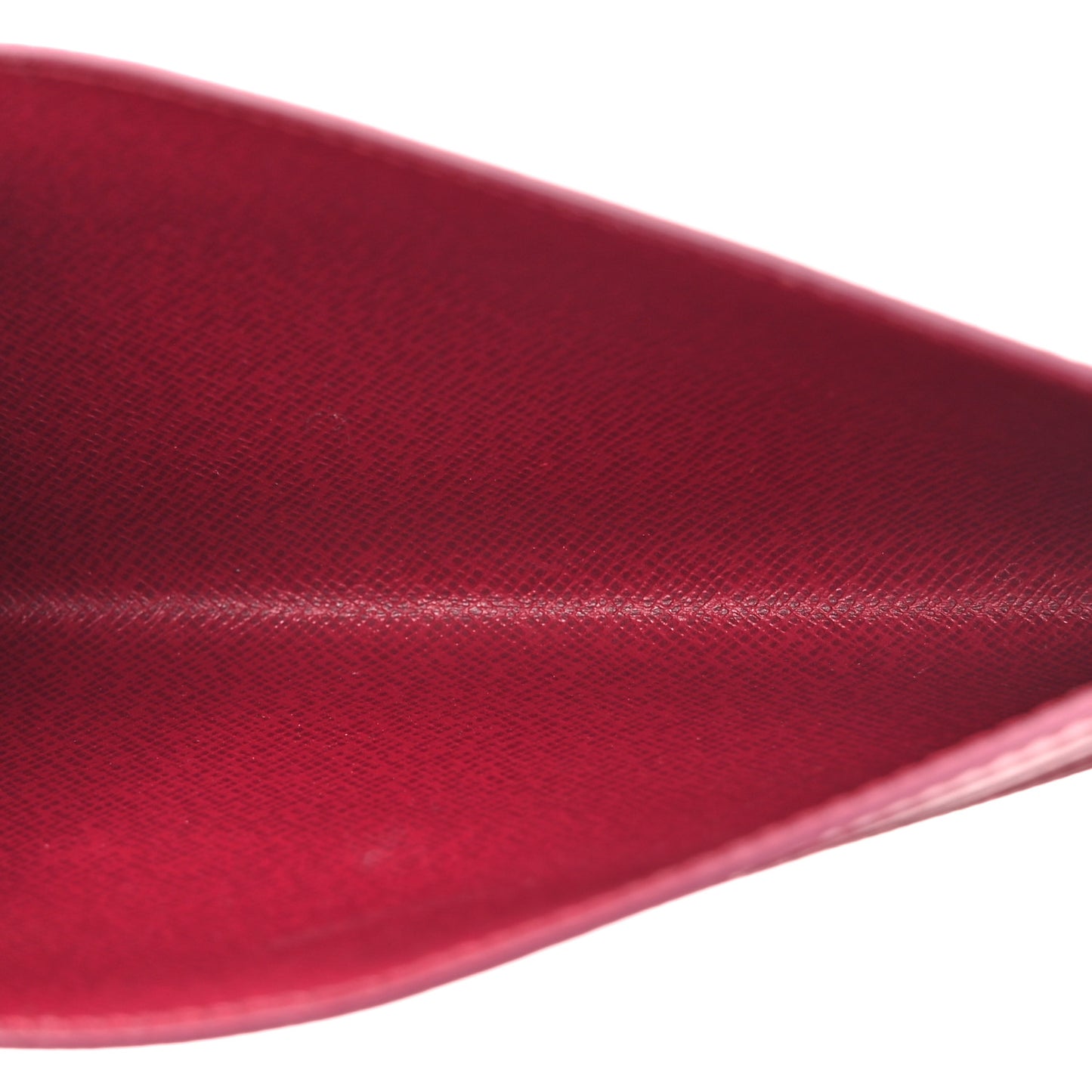 Calfskin Felicie Card Holder Insert Fuchsia