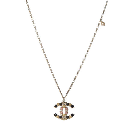 Chanel Crystal Gripoix CC Necklace Gold Multicolor 1 of 6