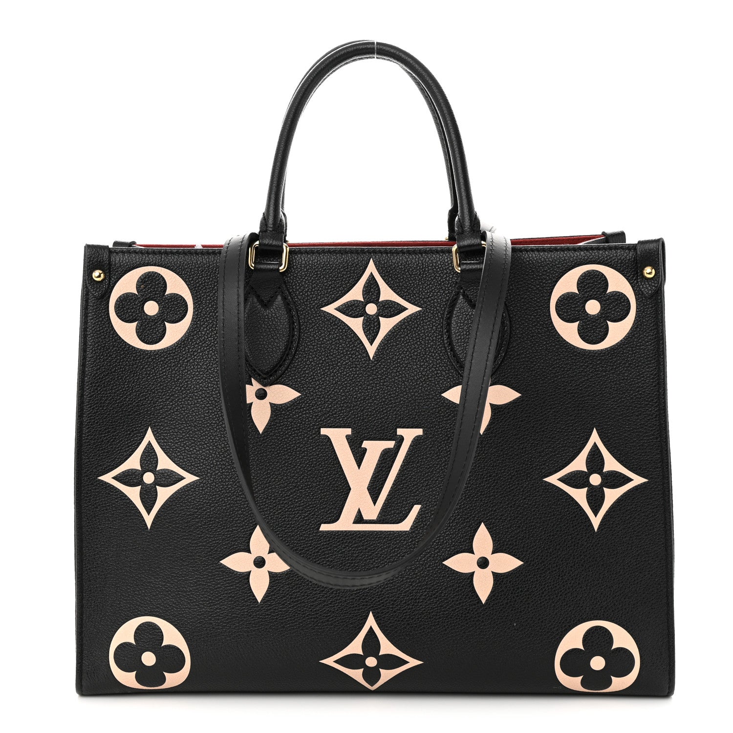 Louis Vuitton Empreinte Monogram Giant Onthego MM Black Beige 1 of 12