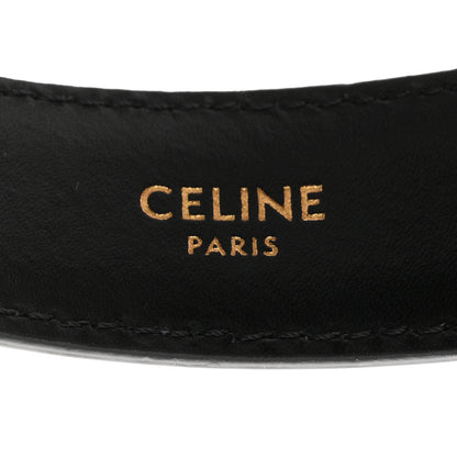 Celine Taurillon Calfskin Medium 25mm Triomphe Belt 90 36 Black 3 of 7