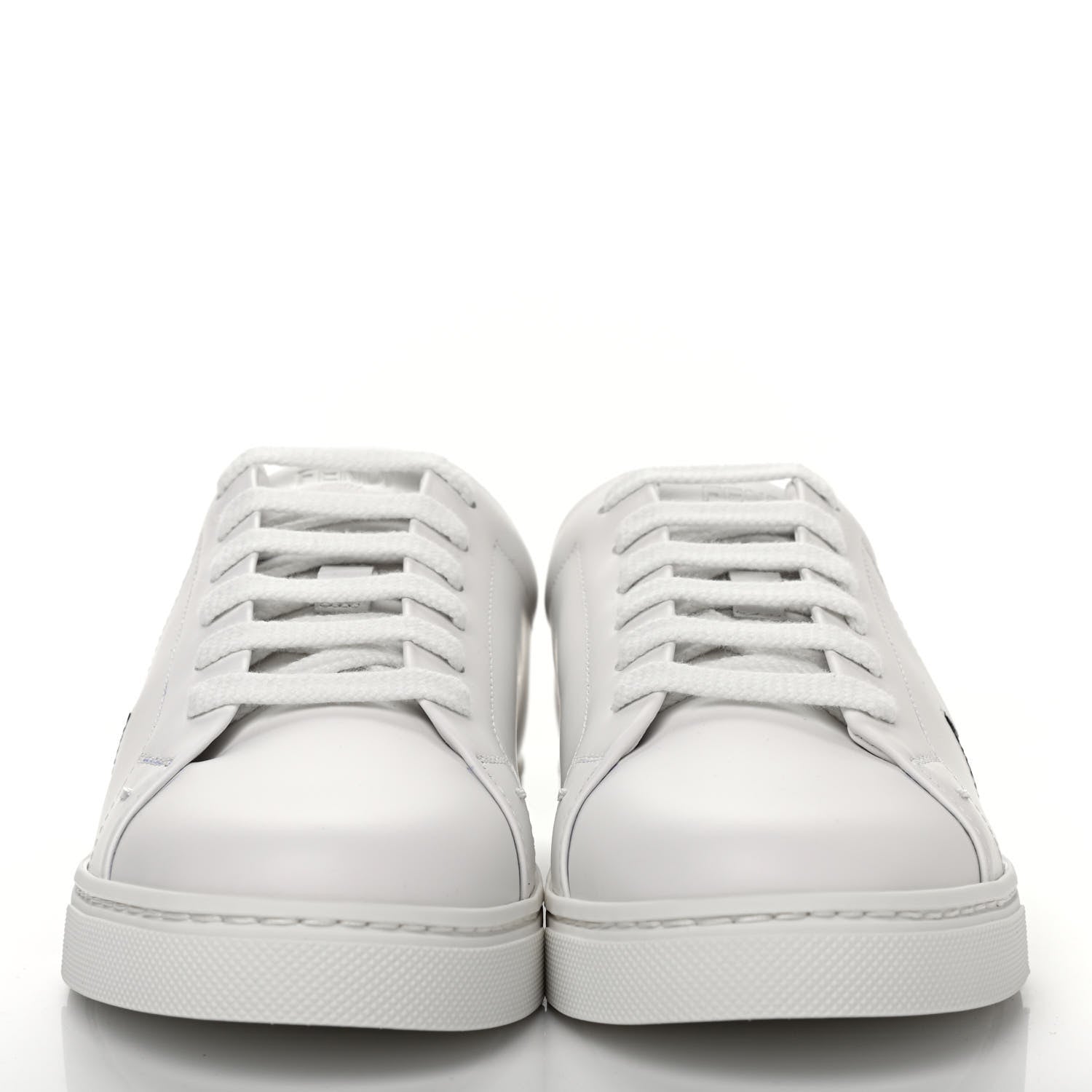 Fendi Calfskin Bugs Low Top Sneakers 36 White 2 of 8