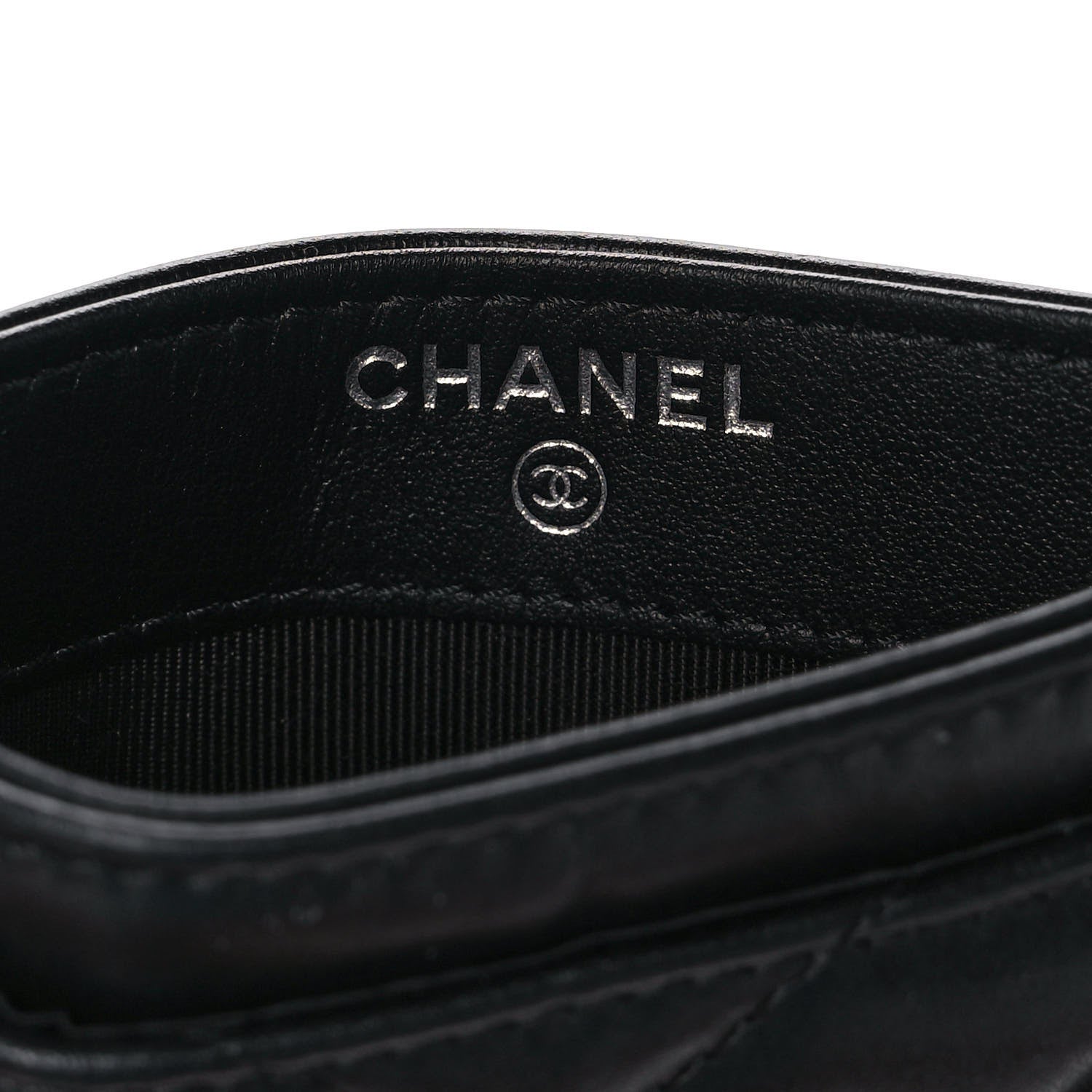 Chanel Aged Calfskin Quilted Gabrielle Card Holder Wallet So Black 6 of 10