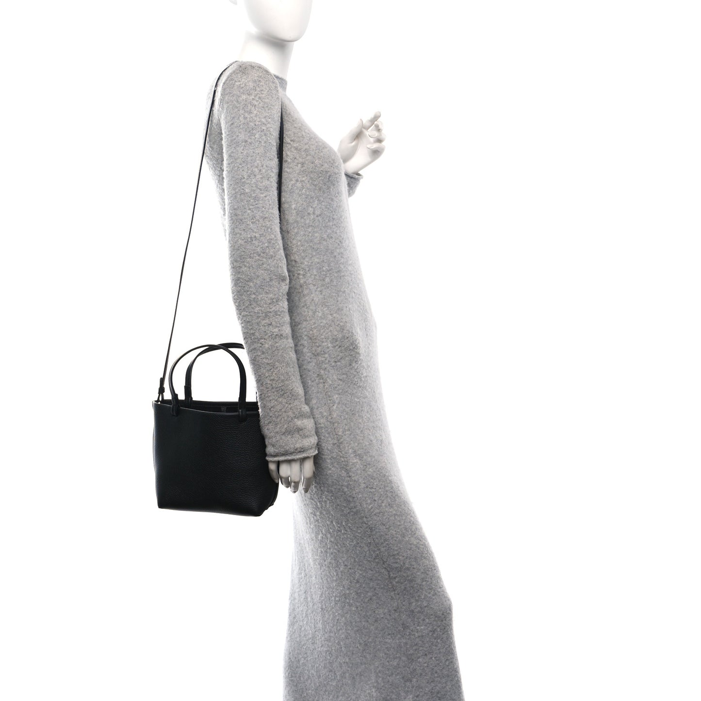 Grained Calfskin Small Park Tote Black