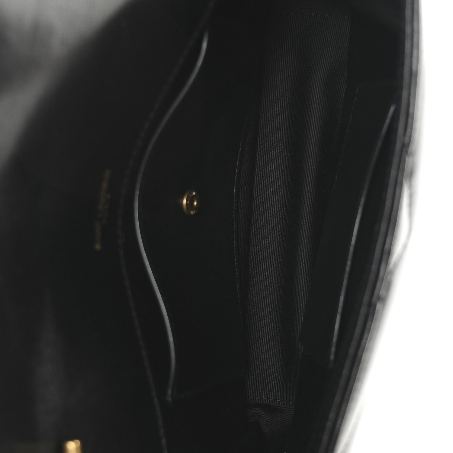 Saint Laurent Lambskin Chevron Quilted Mini Loulou Black 6 of 11