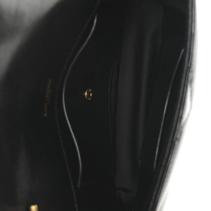 Saint Laurent Lambskin Chevron Quilted Mini Loulou Black 6 of 11