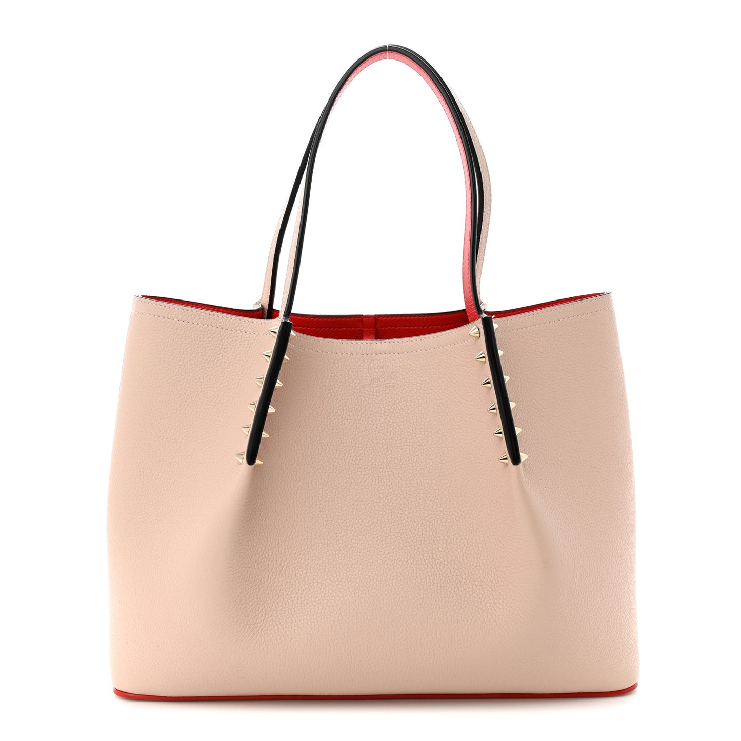 Calfskin Spiked Small Cabarock Shopper Tote Rose De Chine