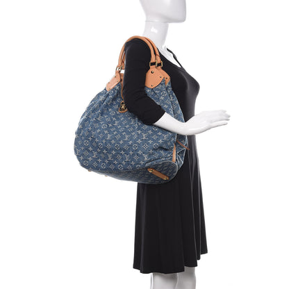 Louis Vuitton Denim Mahina XL Blue 2 of 11