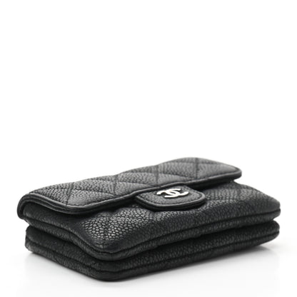 Chanel Iridescent Caviar Quilted Coin Purse Black 4 of 8