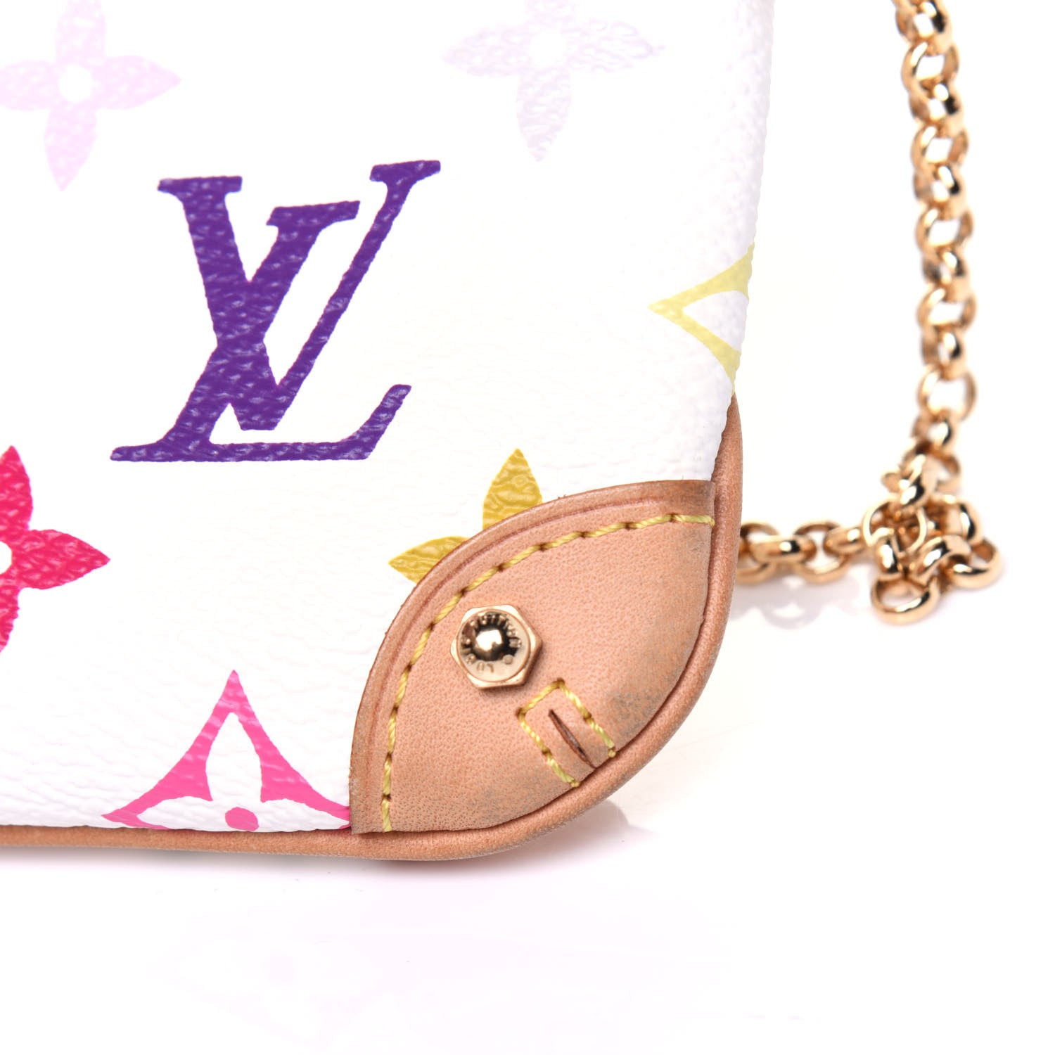 Louis Vuitton Monogram Multicolor Pochette Milla PM White 12 of 15