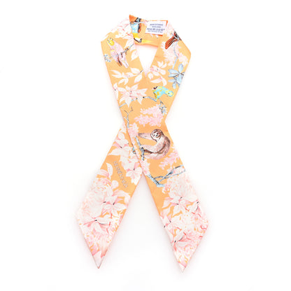 Hermes Silk Equateur Twilly Abricot Creme Multicolor 1 of 3