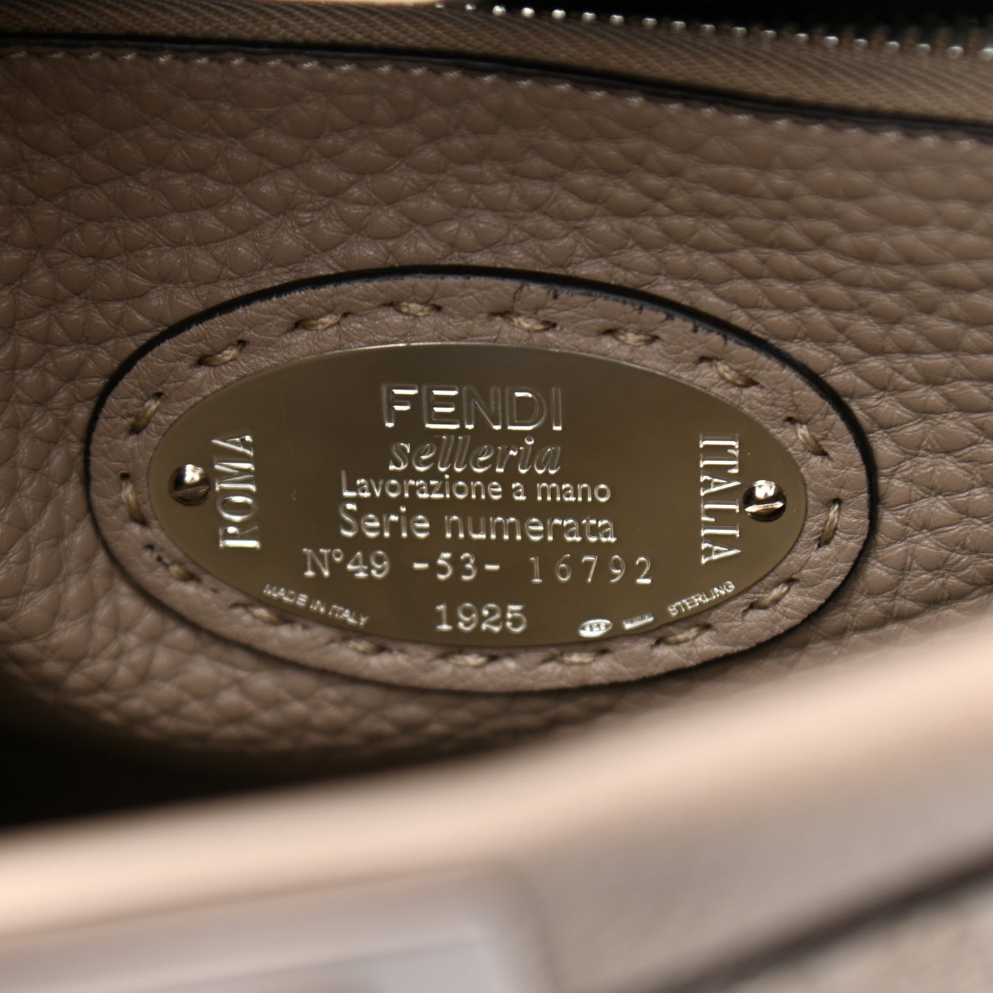 Cuoio Romano Selleria Medium Peekaboo Iconic Satchel Corda