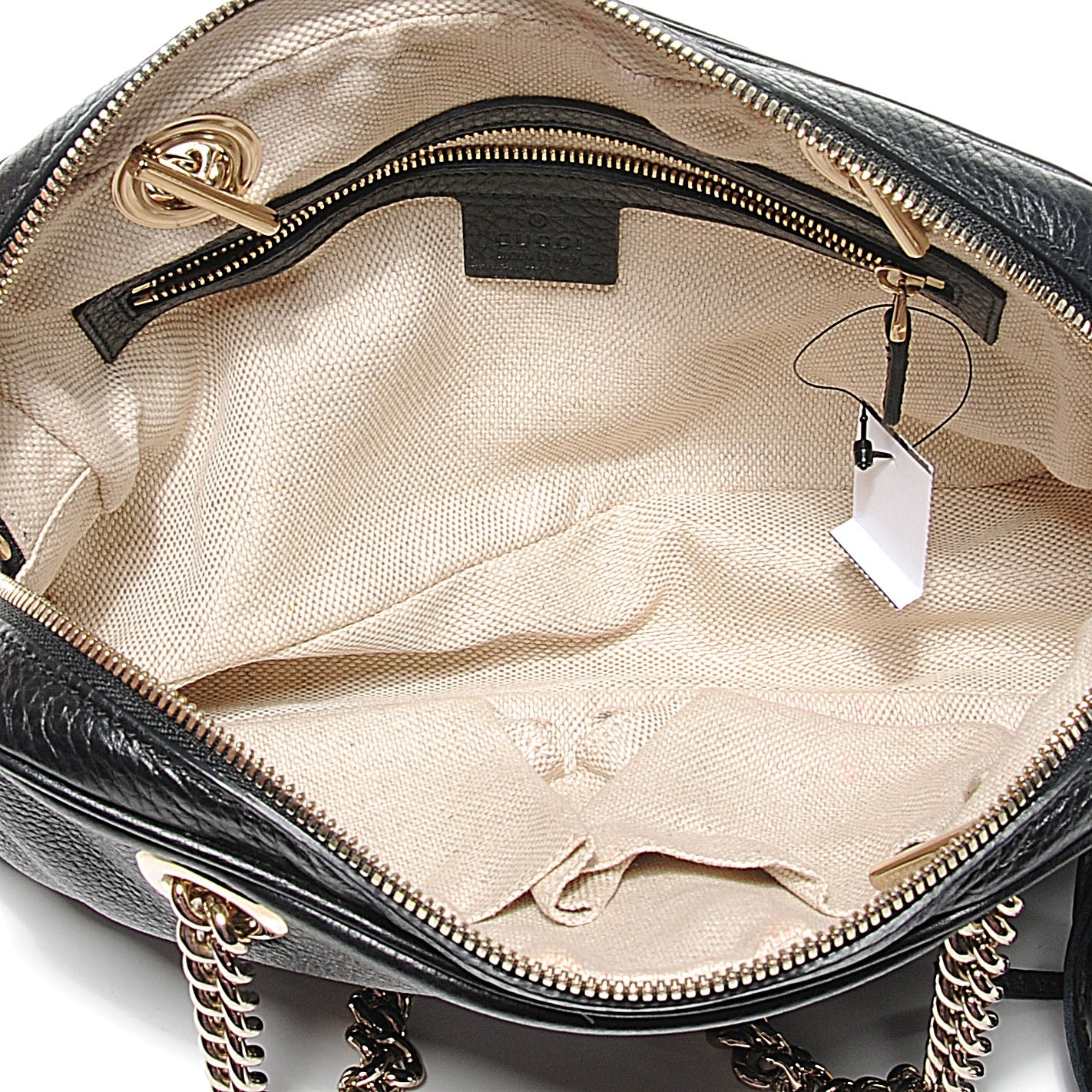 Pebbled Calfskin Small Soho Bowler Black