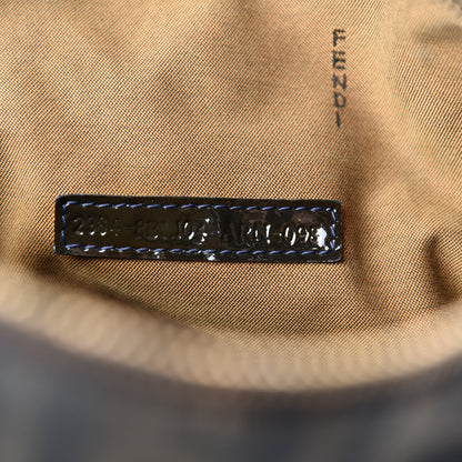 Fendi Zucca Patent Medium Chef Boston Tobacco Black 11 of 12