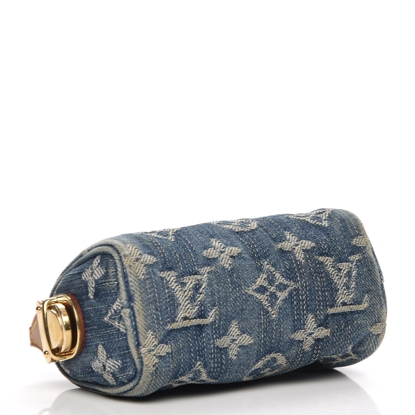 Monogram Denim Pochette Speedy PM Key Holder Blue
