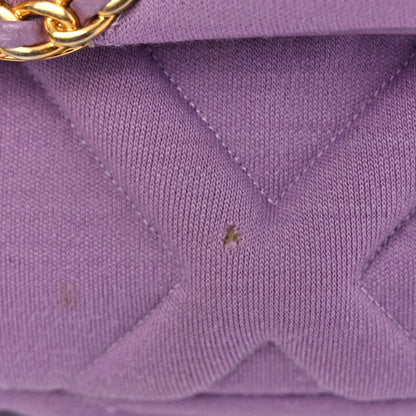 Chanel Jersey Lambskin Quilted Medium Chanel 19 Light Flap Purple 11 of 11