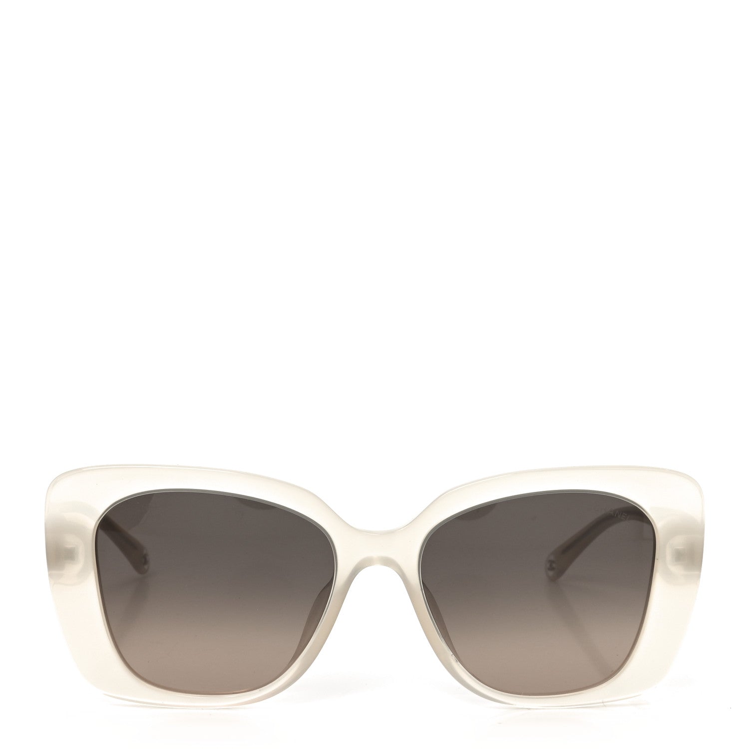 Chanel Acetate Rectangle Sunglasses 5504 Dark Beige 2 of 7