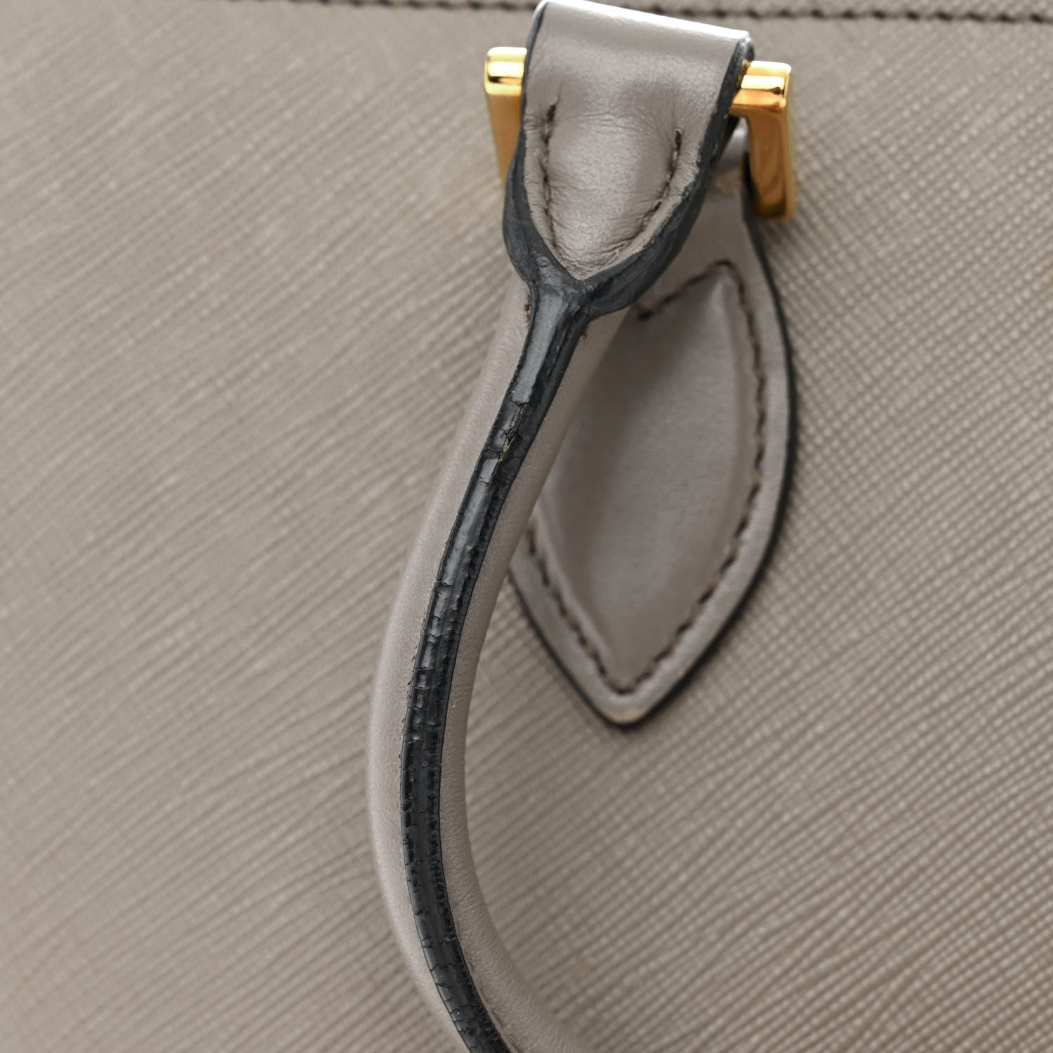 Prada Saffiano Soft Calfskin Zippered Tote Marmo 15 of 18