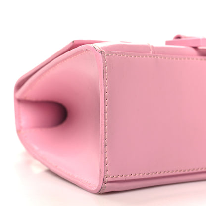 Balenciaga Shiny Box Calfskin Tonal B Hourglass Top Handle Bag XS Candy Pink 8 of 14