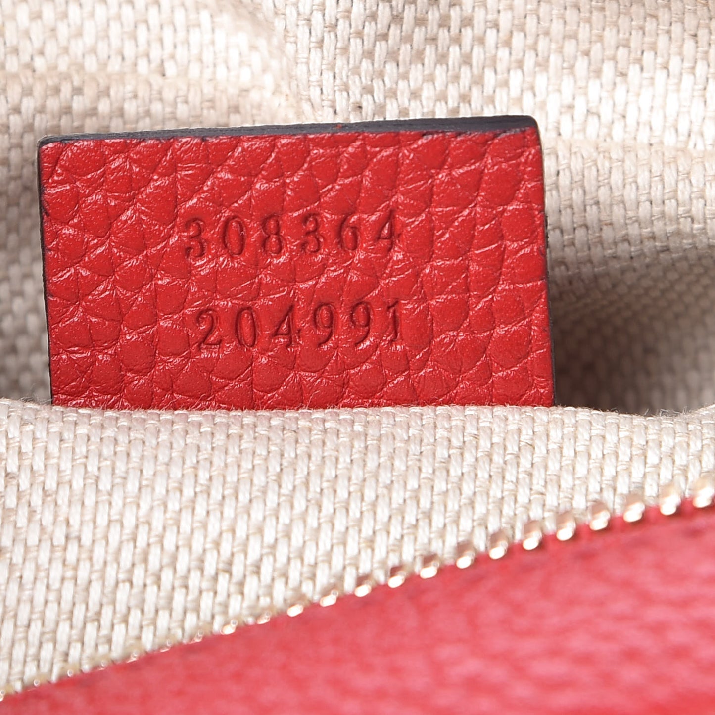 Pebbled Calfskin Small Soho Disco Bag Tabasco Red