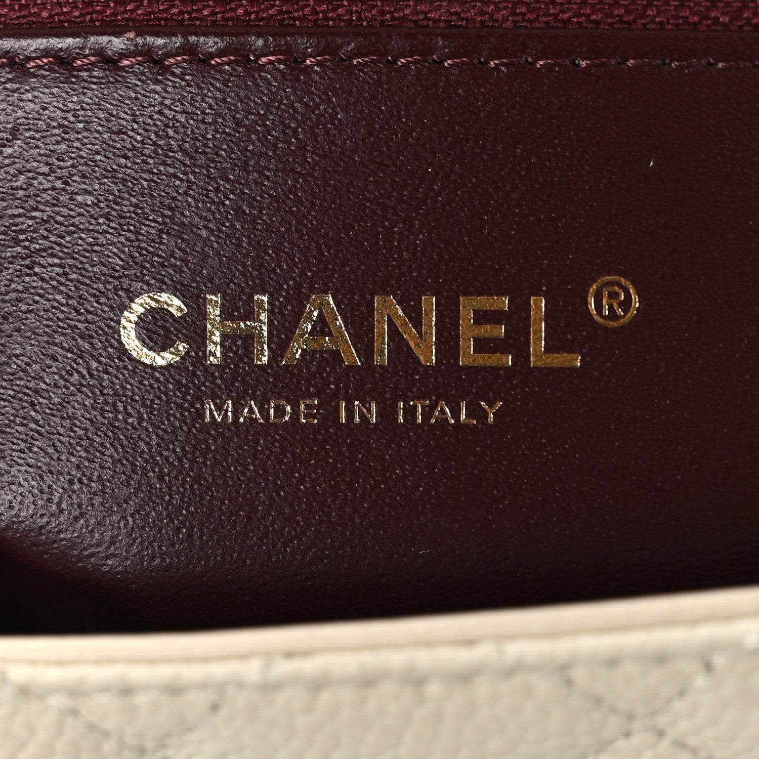 Chanel Caviar Quilted Small CC Filigree Flap Beige 6 of 10