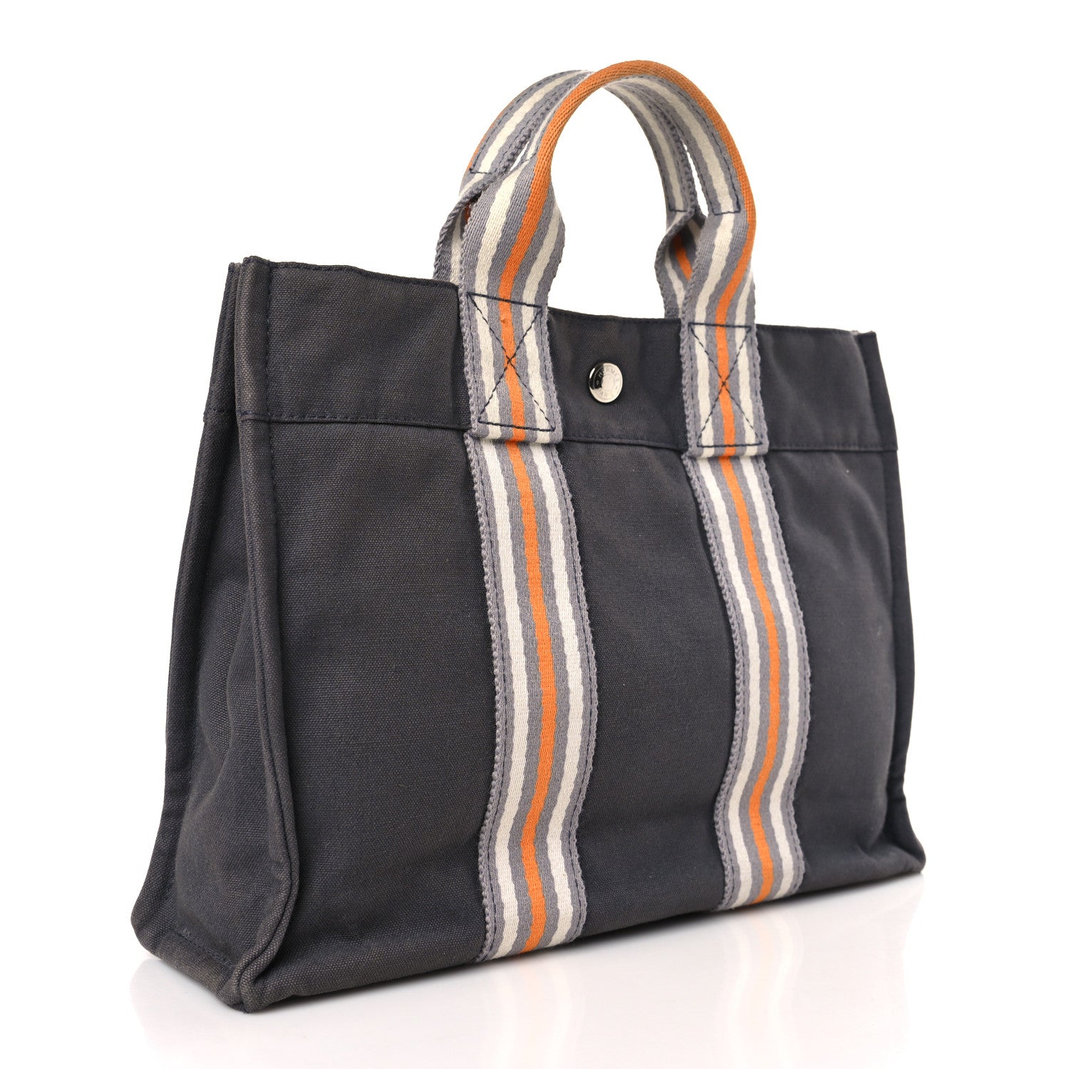 Hermes Cotton Canvas Tout Fourre PM Grey 3 of 8