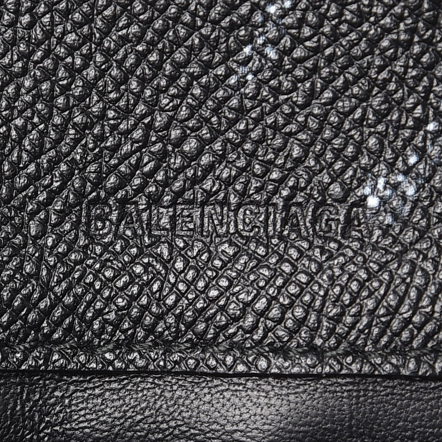 Balenciaga Calfskin Graffiti BB Chain Wallet Black White 7 of 7