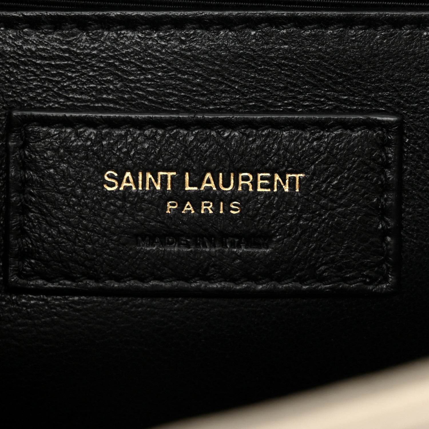 Saint Laurent Grain De Poudre Calfskin Medium Classic Monogram Kate Tassel Satchel Crema Soft 6 of 11