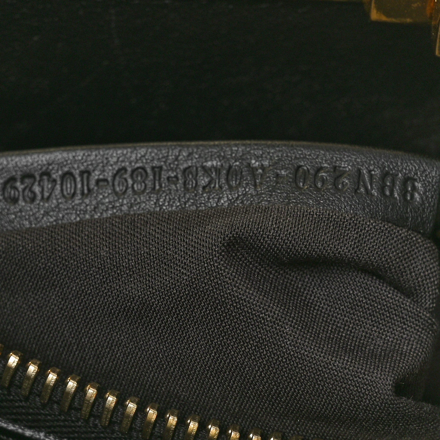 Fendi Vitello Seta Shiny Nappa Scalloped Studded Medium Peekaboo Iconic Satchel Black 7 of 14