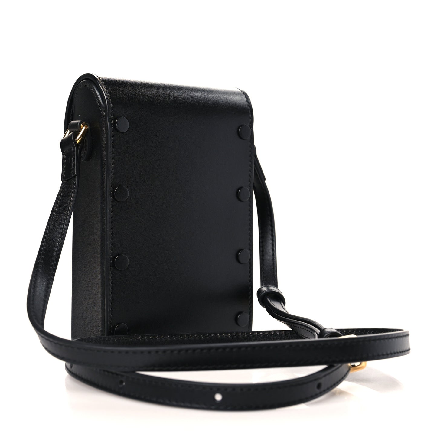 Boarded Plutone Calfskin Mini Horsebit 1955 Crossbody Bag Black