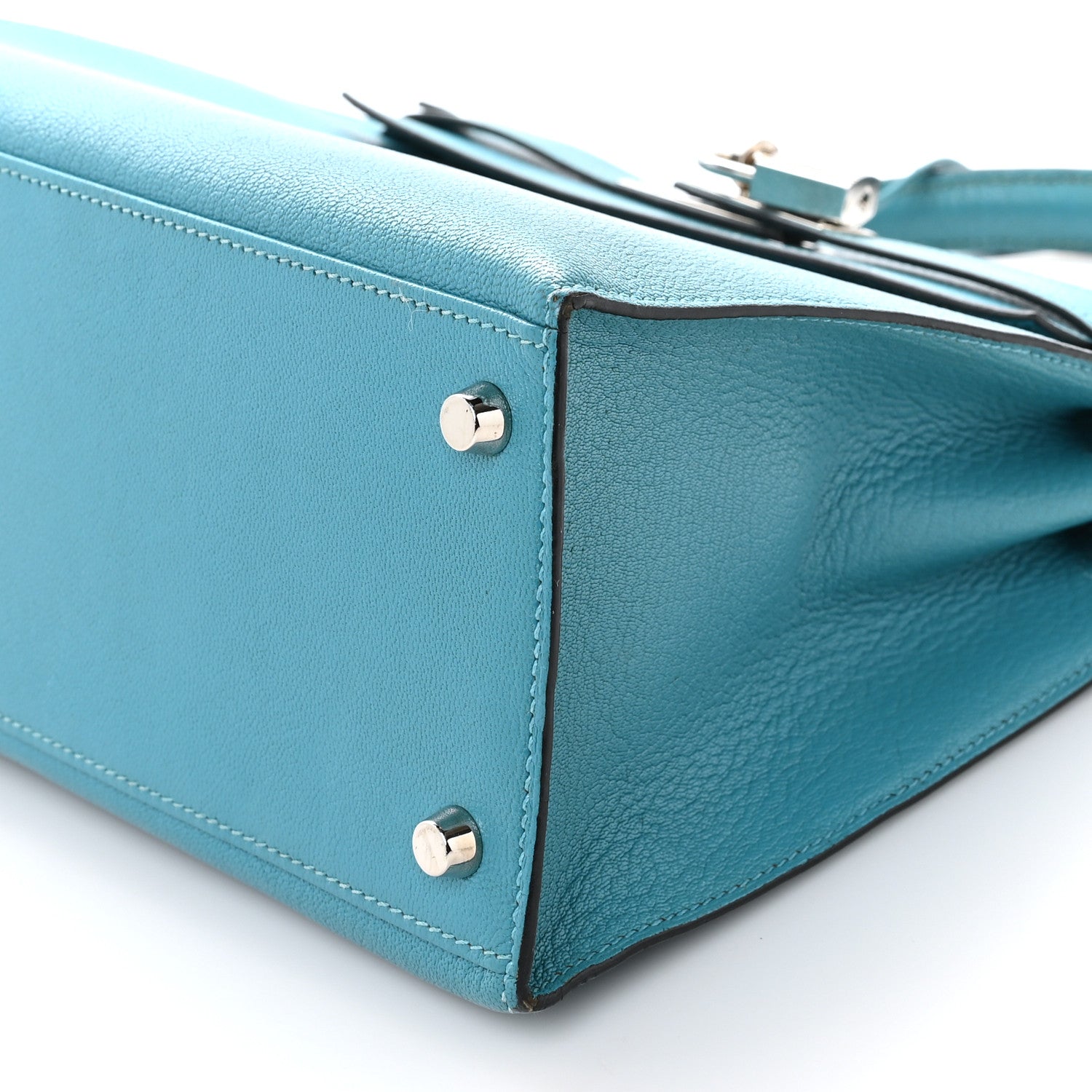 Hermes Chevre de Coromandel Kelly Mou 28 Turquoise 11 of 11