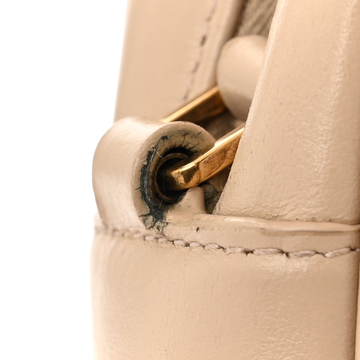 Saint Laurent Calfskin Matelasse Monogram Lou Camera Bag Dark Beige 15 of 15