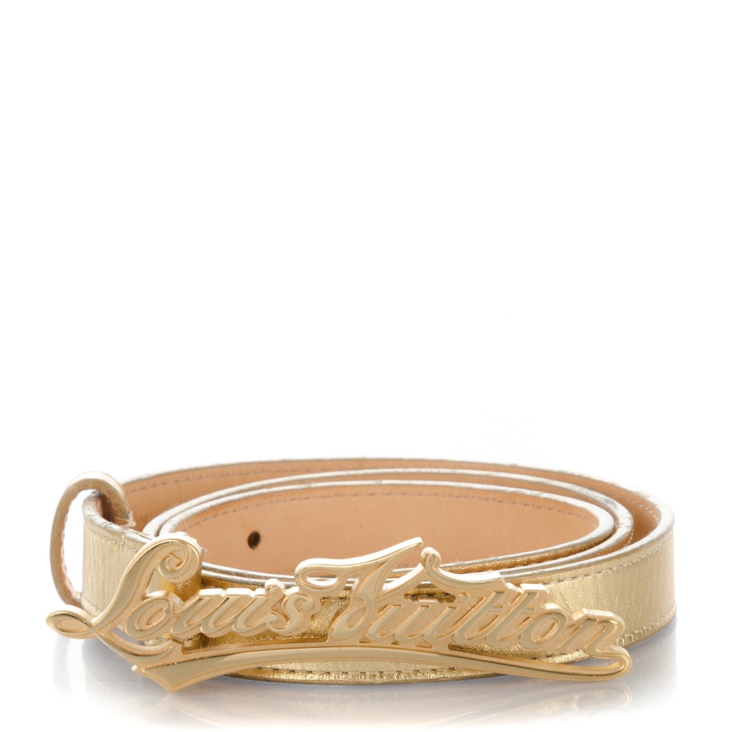 Signature LV Initiales Belt Gold 80 32