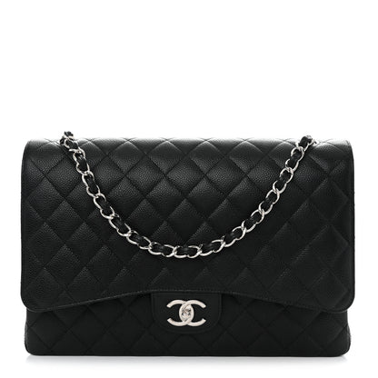 Chanel Caviar Quilted Maxi Double Flap Black 1 of 10