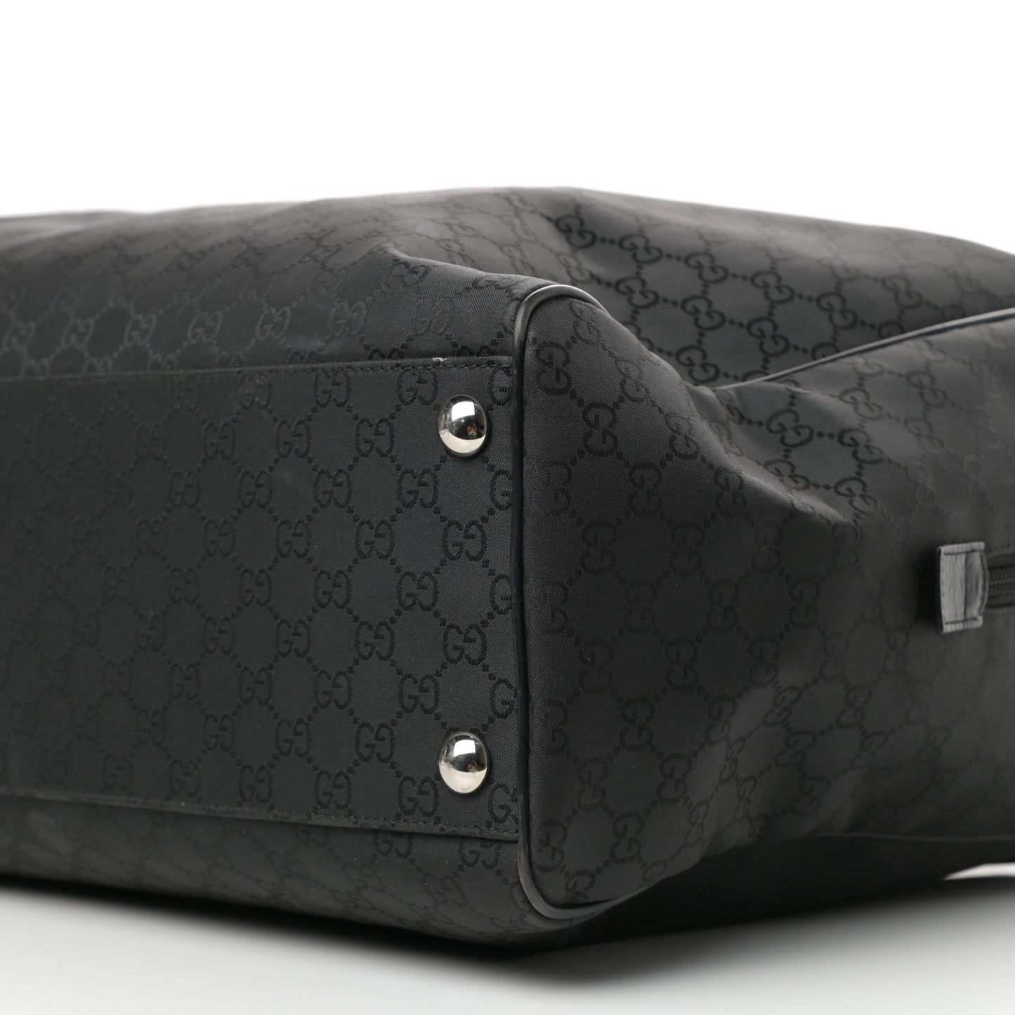 Nylon Monogram Large Duffle Bag Black