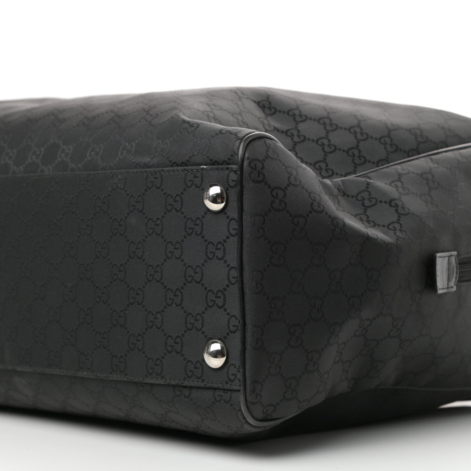 Gucci Nylon Monogram Large Duffle Bag Black 8 of 8
