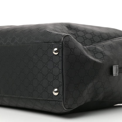 Gucci Nylon Monogram Large Duffle Bag Black 8 of 8