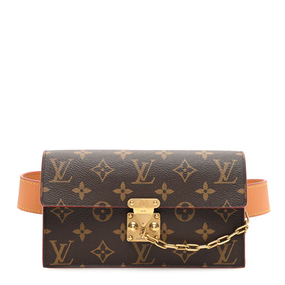 Louis Vuitton Monogram S Lock Belt Pouch MM 1 of 9