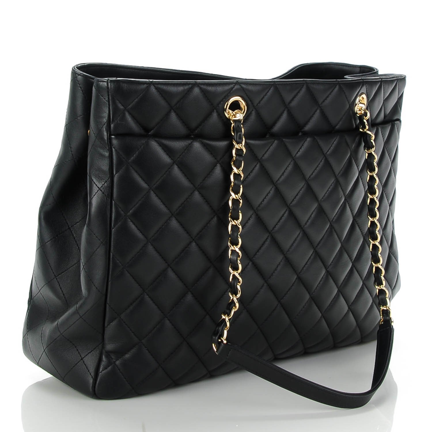 Chanel Calfskin Quilted Timeless Tote Black 3 of 7