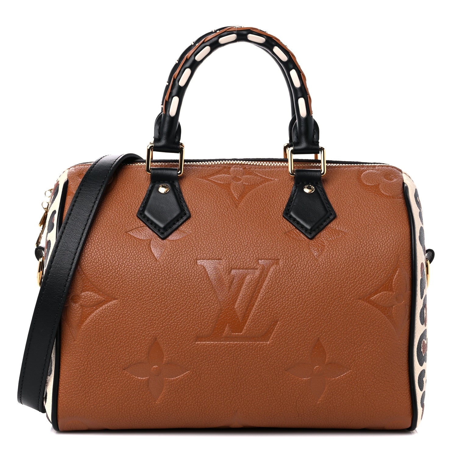 Louis Vuitton Empreinte Monogram Giant Wild At Heart Speedy Bandouliere 25 Caramel 1 of 8