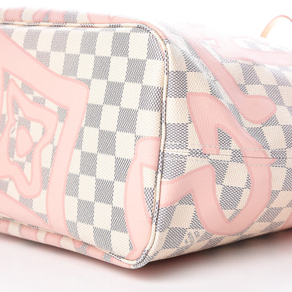 Louis Vuitton Damier Azur Tahitienne Neverfull MM 9 of 9