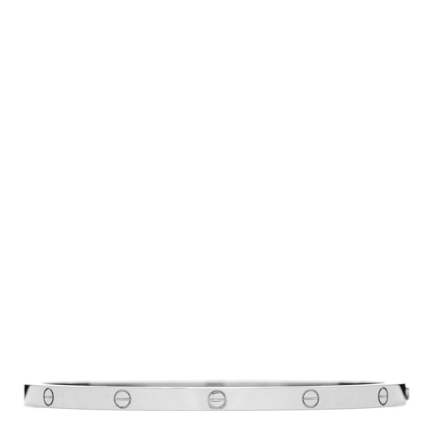 18K White Gold Small LOVE Bracelet 17
