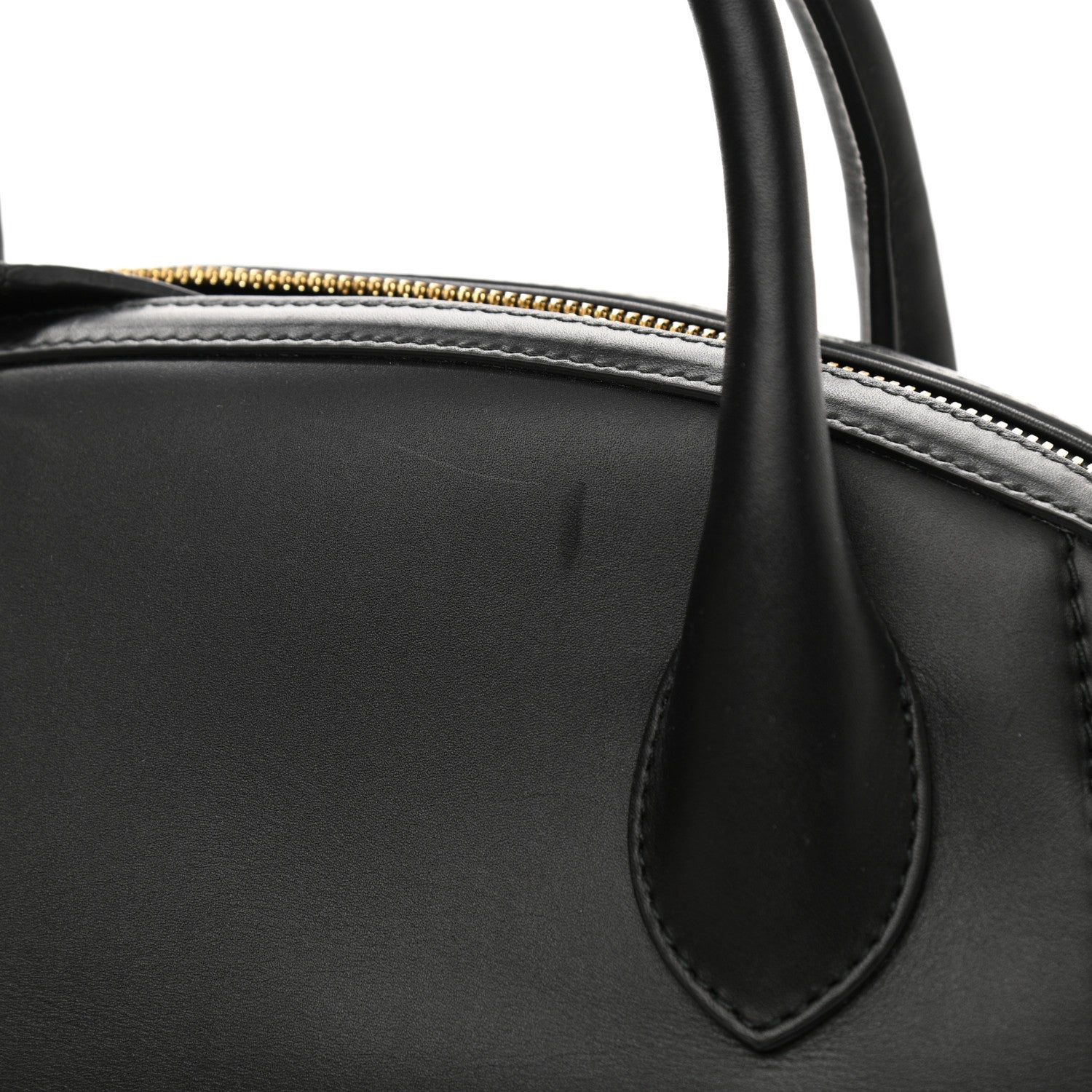 Salvatore Ferragamo Calfskin Fiamma Bag Black 11 of 11