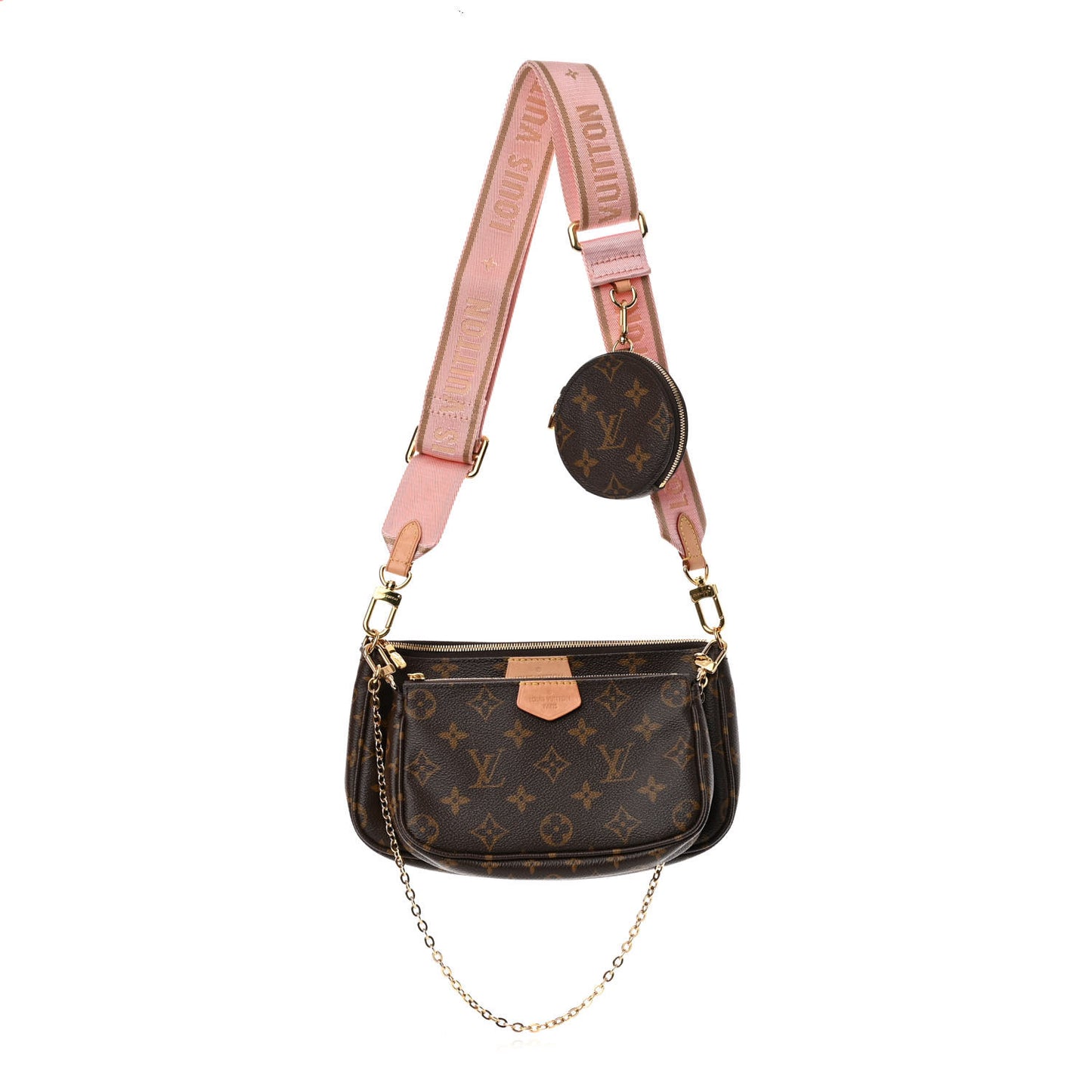 Monogram Multi Pochette Accessories Rose Clair