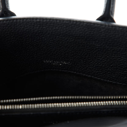 Saint Laurent Grained Calfskin Nano Sac De Jour Souple Black 8 of 10
