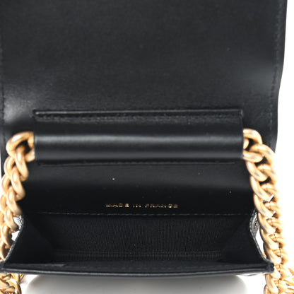 Chanel Caviar Chevron Quilted Boy Flap Waist Belt Bag Black 5 of 10